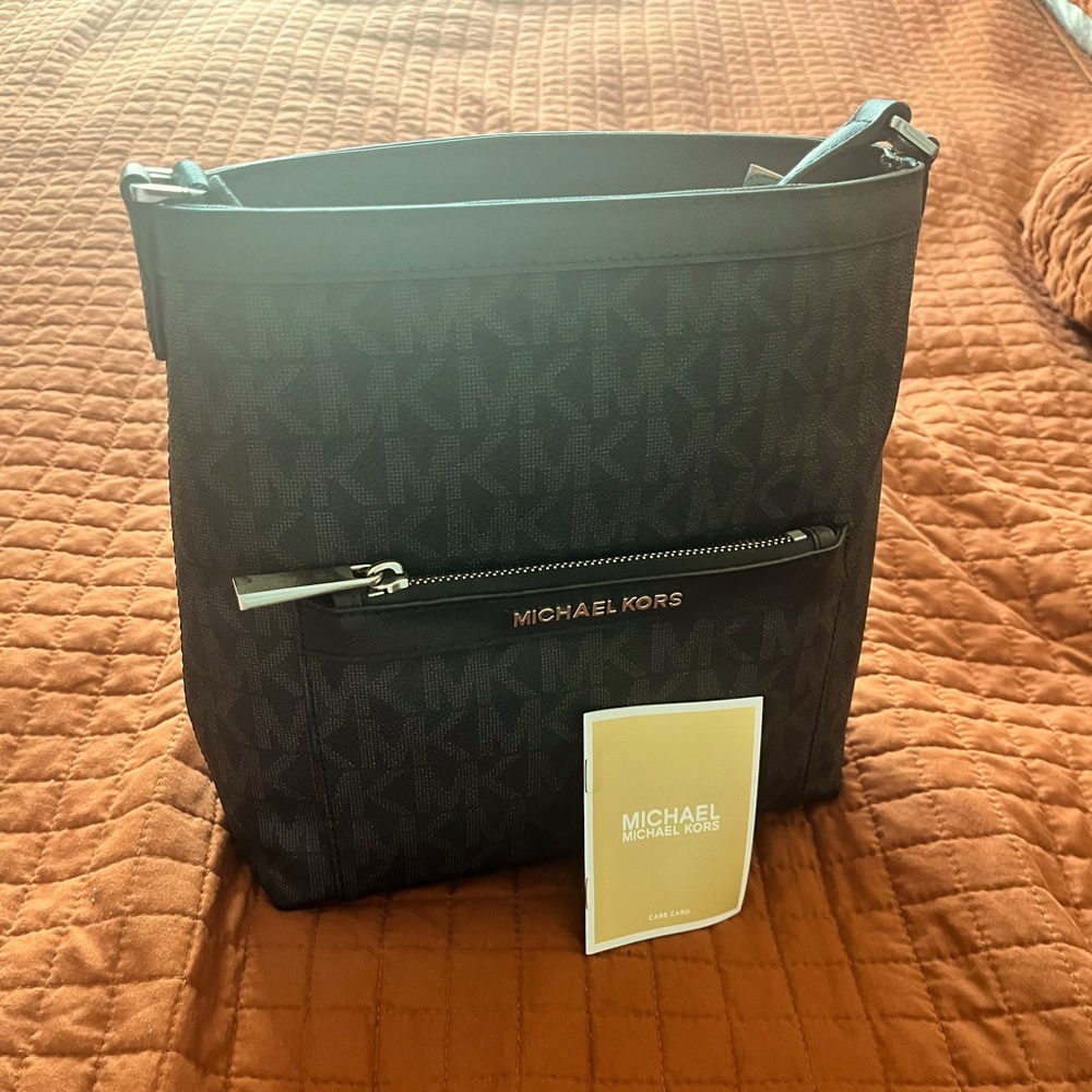 Black Michael Kors logo Purse